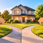 20% versus 5% down payment, with mortgage insurance required on the 5% option