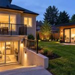 Ontario house with separate basement apartment entrance and detached backyard garden suite