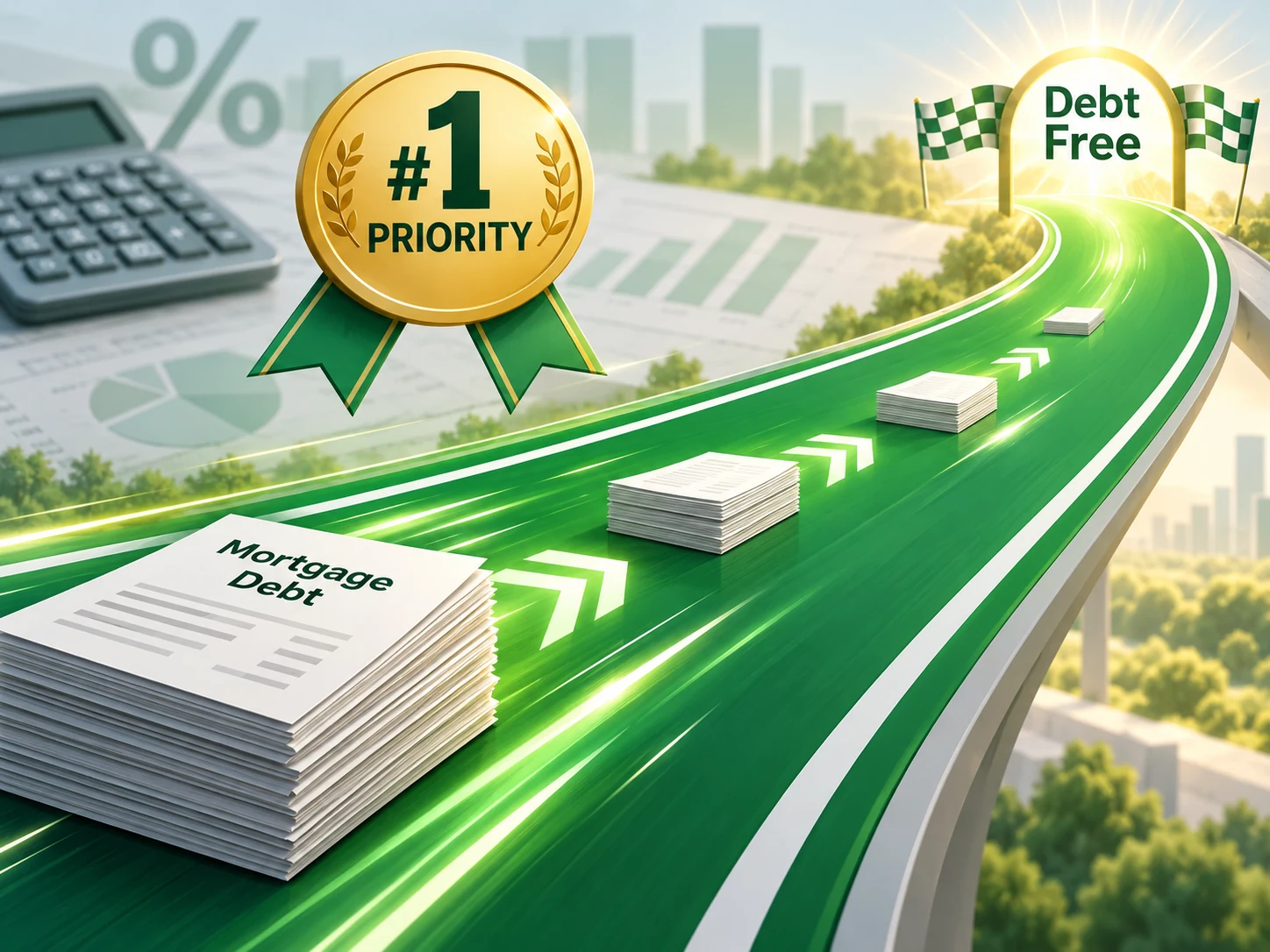 Mortgage debt on a fast path toward debt free as the number one priority