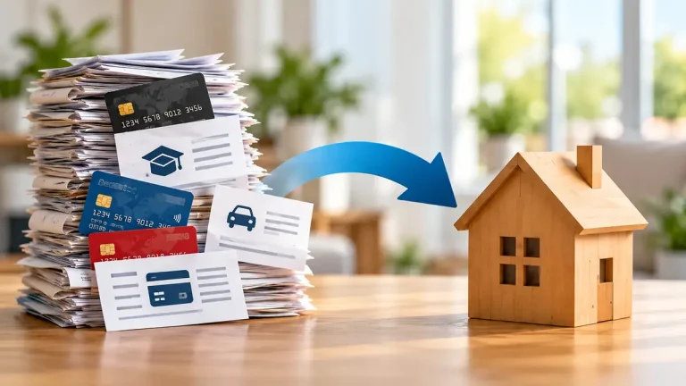 Debt consolidation through mortgage refinancing