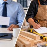 Salaried office employee compared with a self-employed renovation contractor