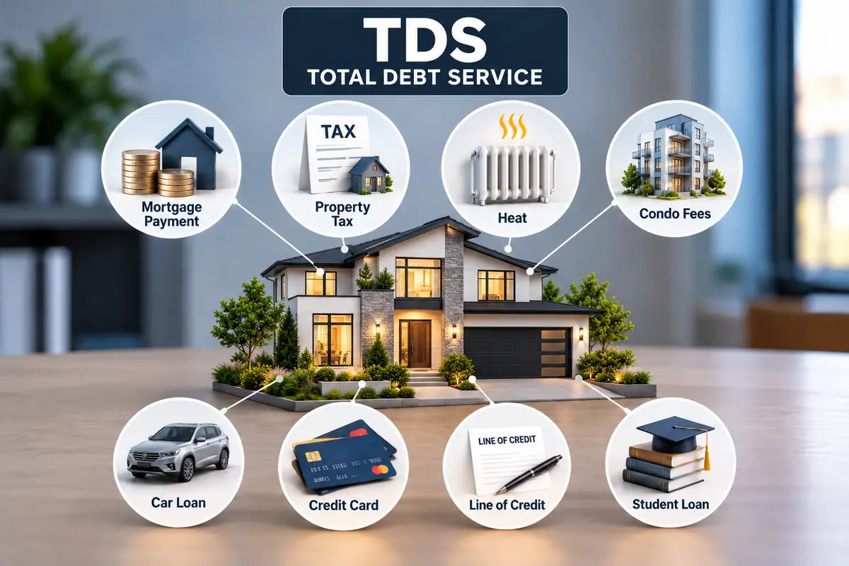 TDS including housing costs and other debt obligations